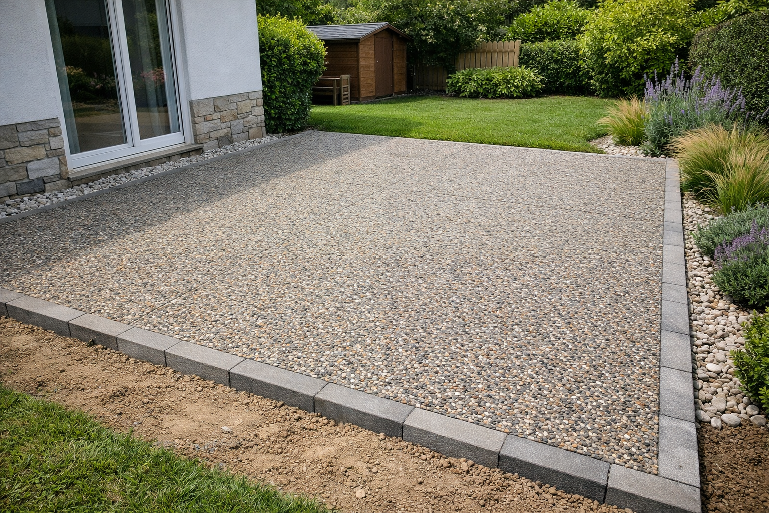 Terrasse béton JD Benne